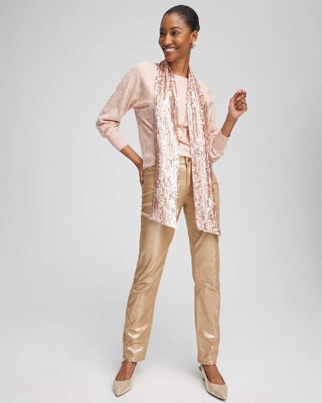 Ecovero Foiled Dolman-Sleeve Pullover - image 2